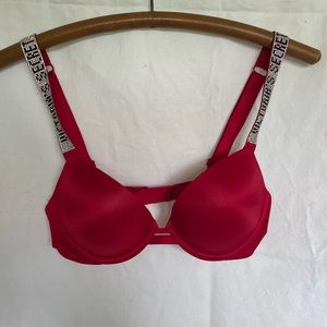 Red Rinestone Bra